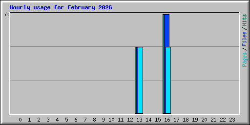 Hourly usage for February 2026
